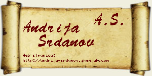 Andrija Srdanov vizit kartica
